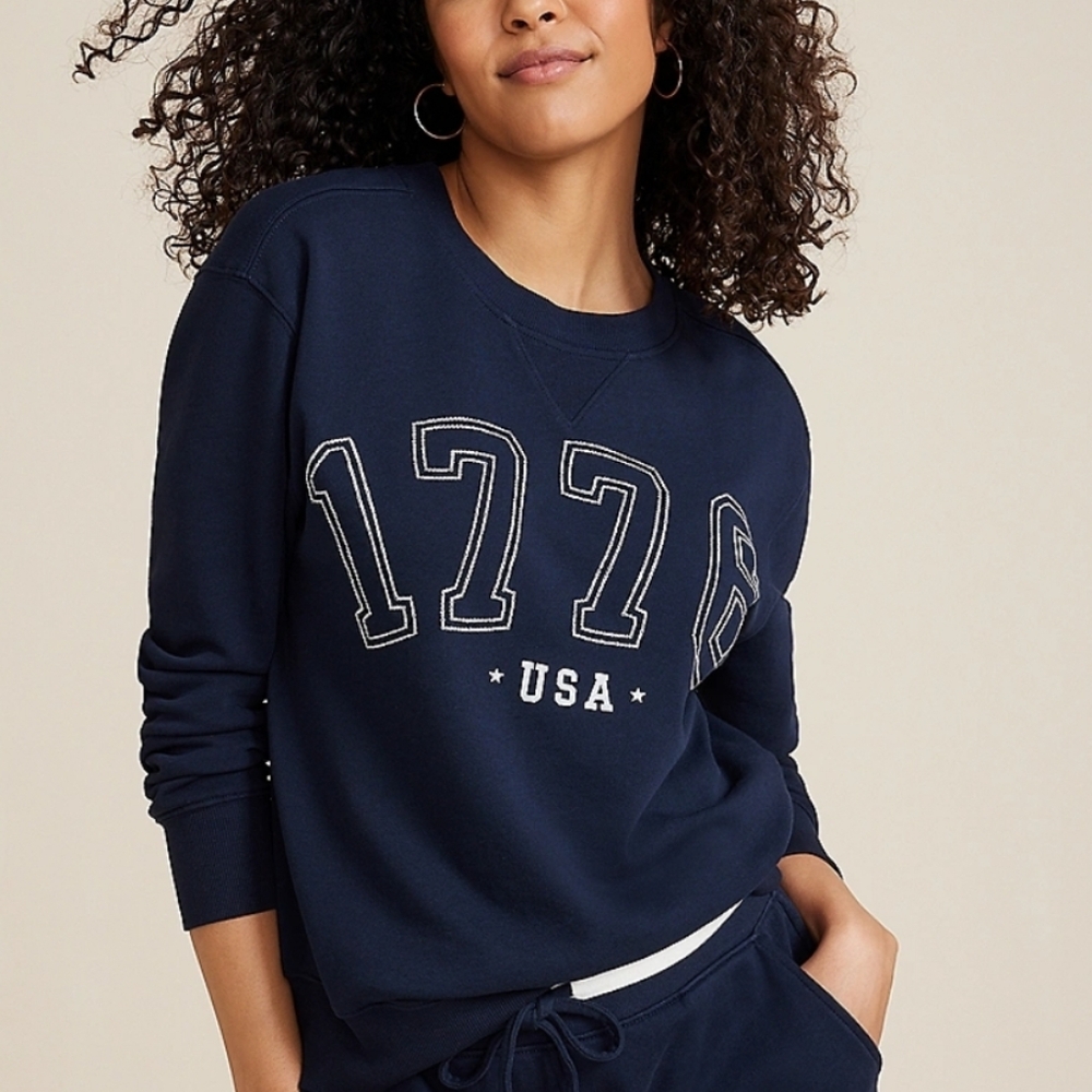 Maurices 1776 USA Navy Sweatshirt